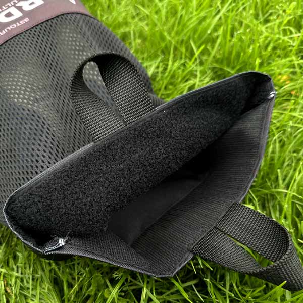 klittenbandsluiting van de sportschoenen tas