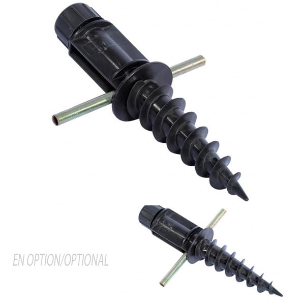 pied de sable noir pour drapeau