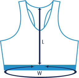icon dimensions Brassière de sport