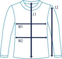 icon dimensions Haut de compression manches longues