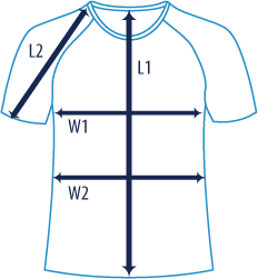 icon dimensions Haut de compression manches courtes
