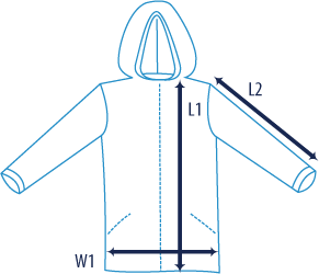 icon dimensions Veste zippée