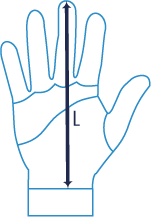 icon dimensions Gants